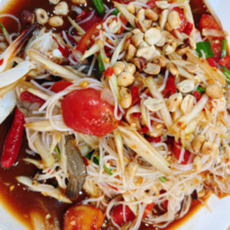 ตำโคราชซั่วกุ้งสด