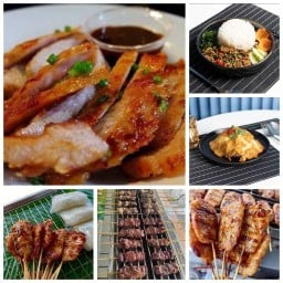 หมูปิ้งนมสดลุงวัฒน์&กะเพราอร่อย ห้วยขวาง