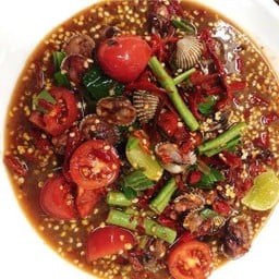 ตำเกาเหลาหอยแครง