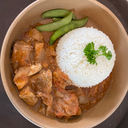 ข้าวหมูอบซอส