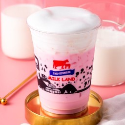 นมสดชมพู เย็น(deli)