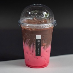 โกโก้ไซรัปสตอเบอรี่เย็น