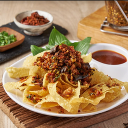 ยำเกี๊ยวกรอบหม่าล่า (เดลิเวอรี่)