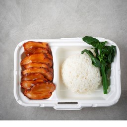 ข้าวหมูแดงอบน้ำผึ้ง