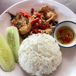 กระเพรา หมูชิ้น