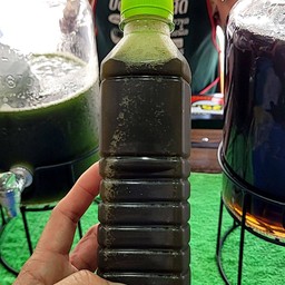 น้ำใบบัวบกแบบขวดขนาด400ML
