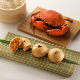 ซาลาเปาลาวาเนื้อปูหม่านฟูหยวนทอด 3 ชิ้น