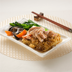 บะหมี่กรอบราดหน้าสไตล์ฮ่องกงหมู/ไก่  ขนาดS