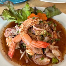 ลาบกุ้งสด (Sour&Spicy Shrimps)