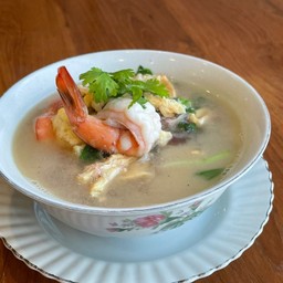 แกงจืดไข่น้ำเคยสดและกุ้งสด