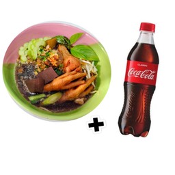 [อร่อยซ่ากับโค้ก]เตี๋ยวไก่มะระ+โค้ก330ml