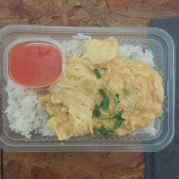ข้าวไข่ข้นธรรมดา ไม่มีเนื้อสัตว์