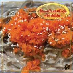 โซบะครีมซอสไข่กุ้งสไตล์ญี่ปุ่น