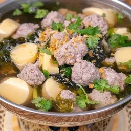 ตืมจืดเต้าหู้หมูสับ