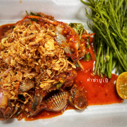 ยำกุ้ง+แครง ทรงเครื่อง