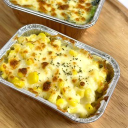 ข้าวโพดหวานอบเนยชีส Bake Sweet Corn with Butter and Cheese