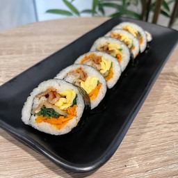 คิมบับหมูสามชั้นย่าง