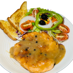 สเต็กไก่พริกไทยดำ Black Pepper Chicken Steak