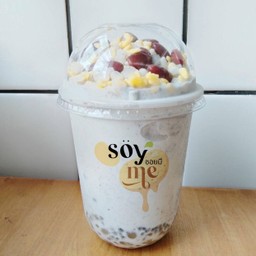 น้ำเต้าหู้งาดำ+ถั่ว5สี ปั่น ทรงเครื่อง