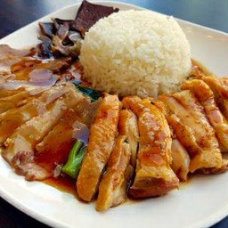 ข้าวหน้าเป็ดพะโล้+ไก่อบ