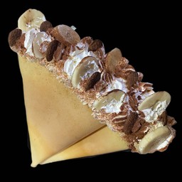 เครปกรอบวิปครีมสดกล้วยหอมโอวัลตินช็อกโกเเลตคอมพาวด์