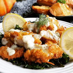 ไก่กรอบซอสมะนาว