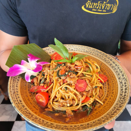 สปาเก็ตตี้กระเพราไก่