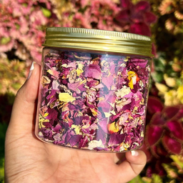 Dried edible flowers
