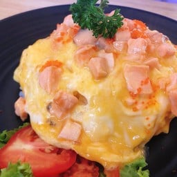 ข้าวไข่ข้นกุ้งเด้ง