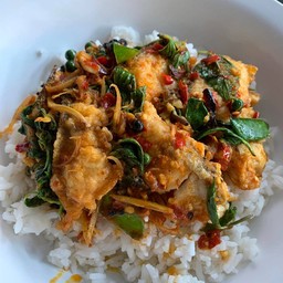 ผัดฉ่าปลากระพง