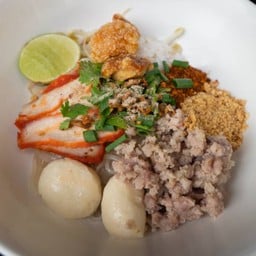 เส้นเล็ก ต้มยำโบราณ แห้ง