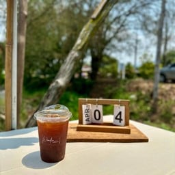 Wooden coffee bar