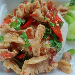 อาหารตามสั่ง (บ้านกะเพรา) วัดเพลินเพชร