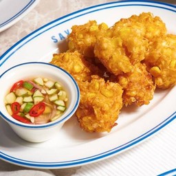 ทอดมันข้าวโพดเนื้อปูซอสคานิมิโซะ