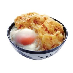 ข้าวหน้าปลานามาสึเทมปุระ และไข่ออนเซ็น (Namazutama Tendon)
