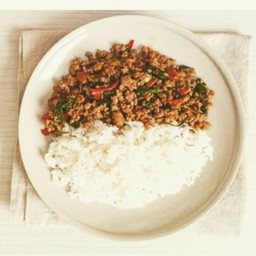 ข้าวกะเพราหมูสับ