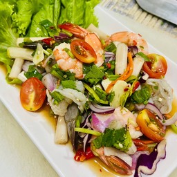 ยำแซ่บกุ้งทูโทน