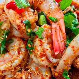 ลาบกุ้งสุก