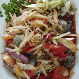 ตำกุ้งสด