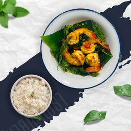 ข้าว กะเพรากุ้ง