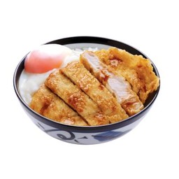 ข้าวหน้าหมูสันนอกเทมปุระ และไข่ออนเซ็น (Butatama Tendon)
