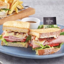 Honey Mustard Pepper Ham & Brie Cheese Sandwich