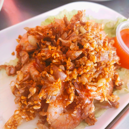 ทอดกระเทียบ (ราดข้าว)