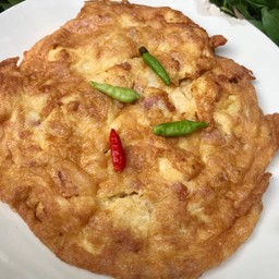 ไข่เจียวแหนม (ไข่ไก่ 2ฟอง ) # กับข้าว