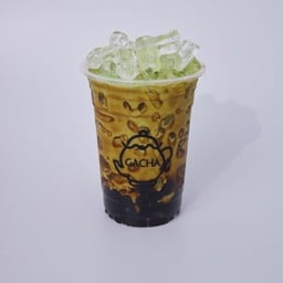 ชาเขียวนมไข่มุกลาวา