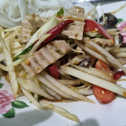 ตำปลาร้าหมูยอ