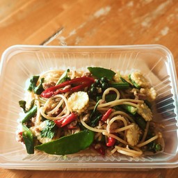 สปาเกตตี้ขี้เมาหมูสับ