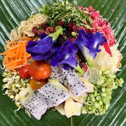 ธัญพืชน้ำบูดู สูตรมังสวิรัติ ไข่ต้ม