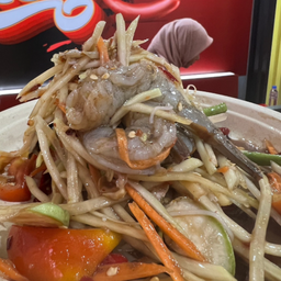 ตำกุ้งสด