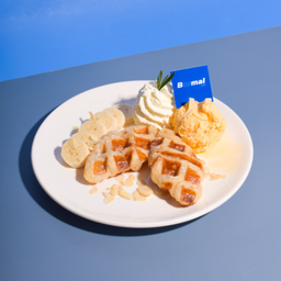 ครอฟเฟิลไอศครีมน้ำผึ้ง